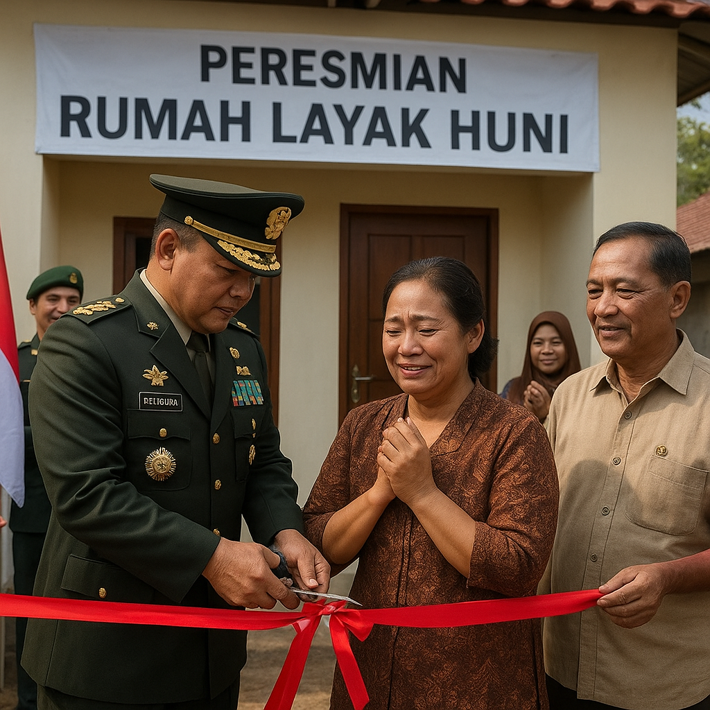 Rumah Impian Istri Sertu Purnawirawan Korban Kecelakaan Helikopter Diresmikan Panglima TNI