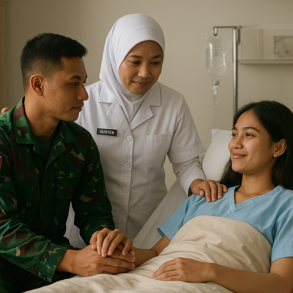Ketika Suster Jadi Jembatan: Kisah Adik Prajurit Gagal Ginjal yang Didonorkan Ginjal oleh Kakaknya
