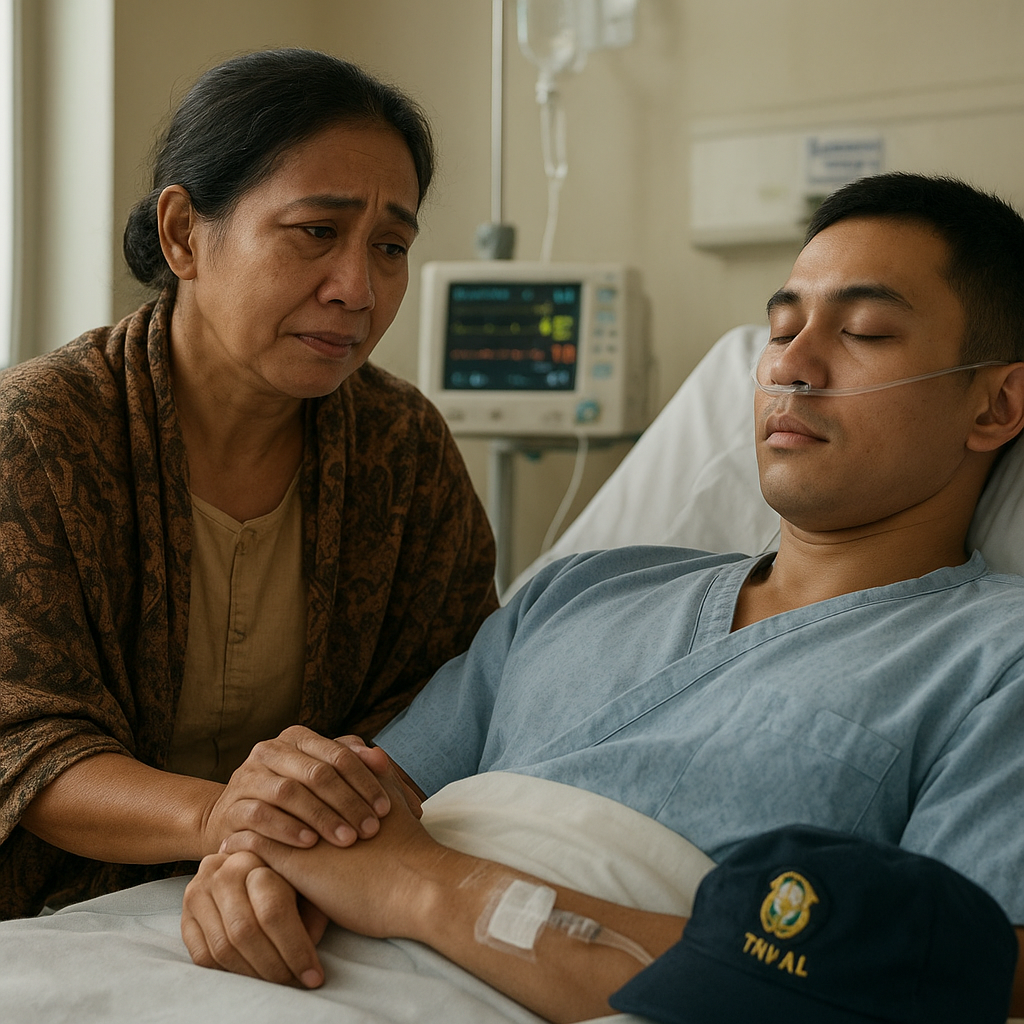 Cerita Ibu Prajurit TNI AL yang Menunggui Anaknya di Rumah Sakit Setelah Operasi