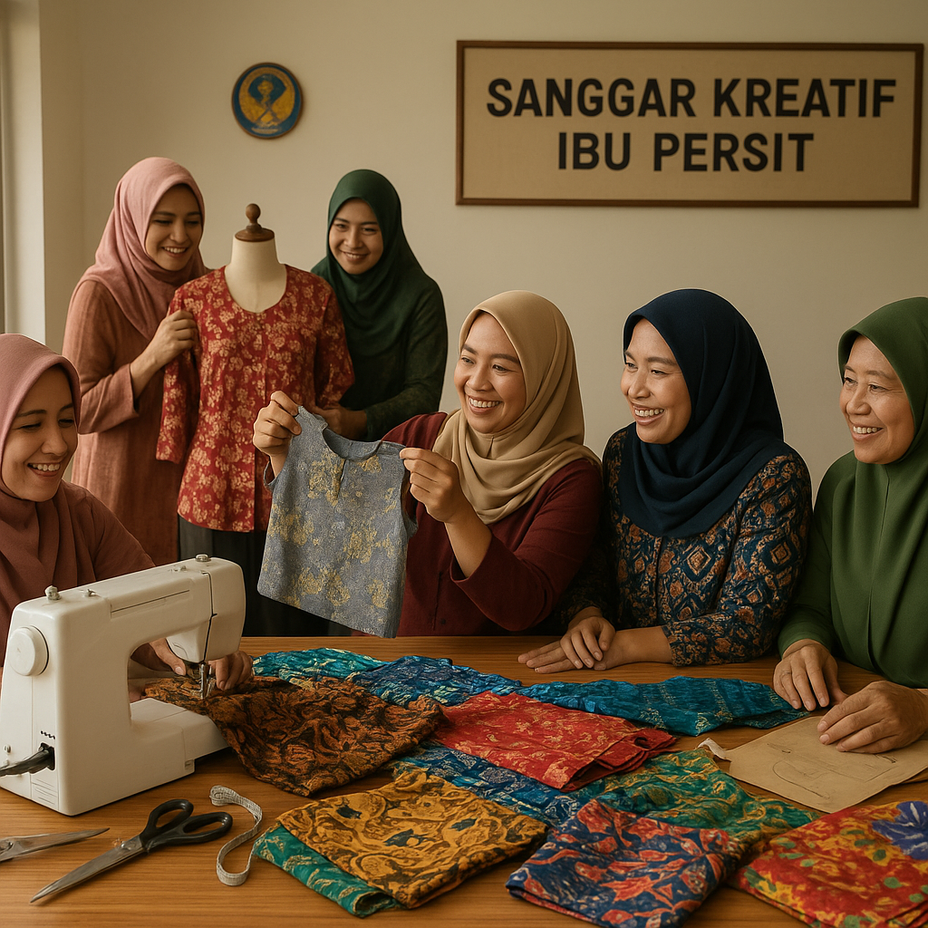 Istri Prajurit TNI AU Dirikan Komunitas Jahit untuk Saling Menguatkan di Masa Dinas Suami