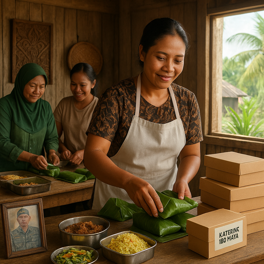 Istri Prajurit di Perbatasan Papua Merintis Usaha Katering untuk Kemandirian Keluarga