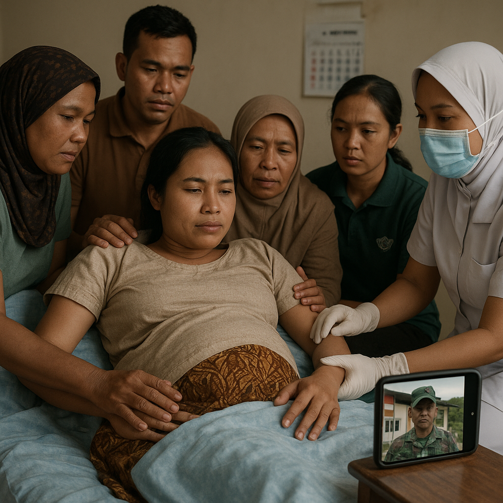 Istri Prajurit TNI AD Menjalani Persalinan Sendiri, Suami Berjaga di Perbatasan