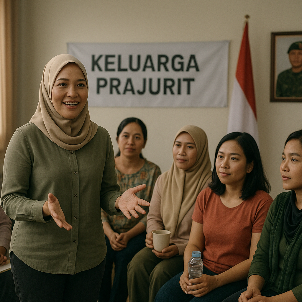 Istri Prajurit TNI AD Menjadi Motivator bagi Keluarga Prajurit Lain