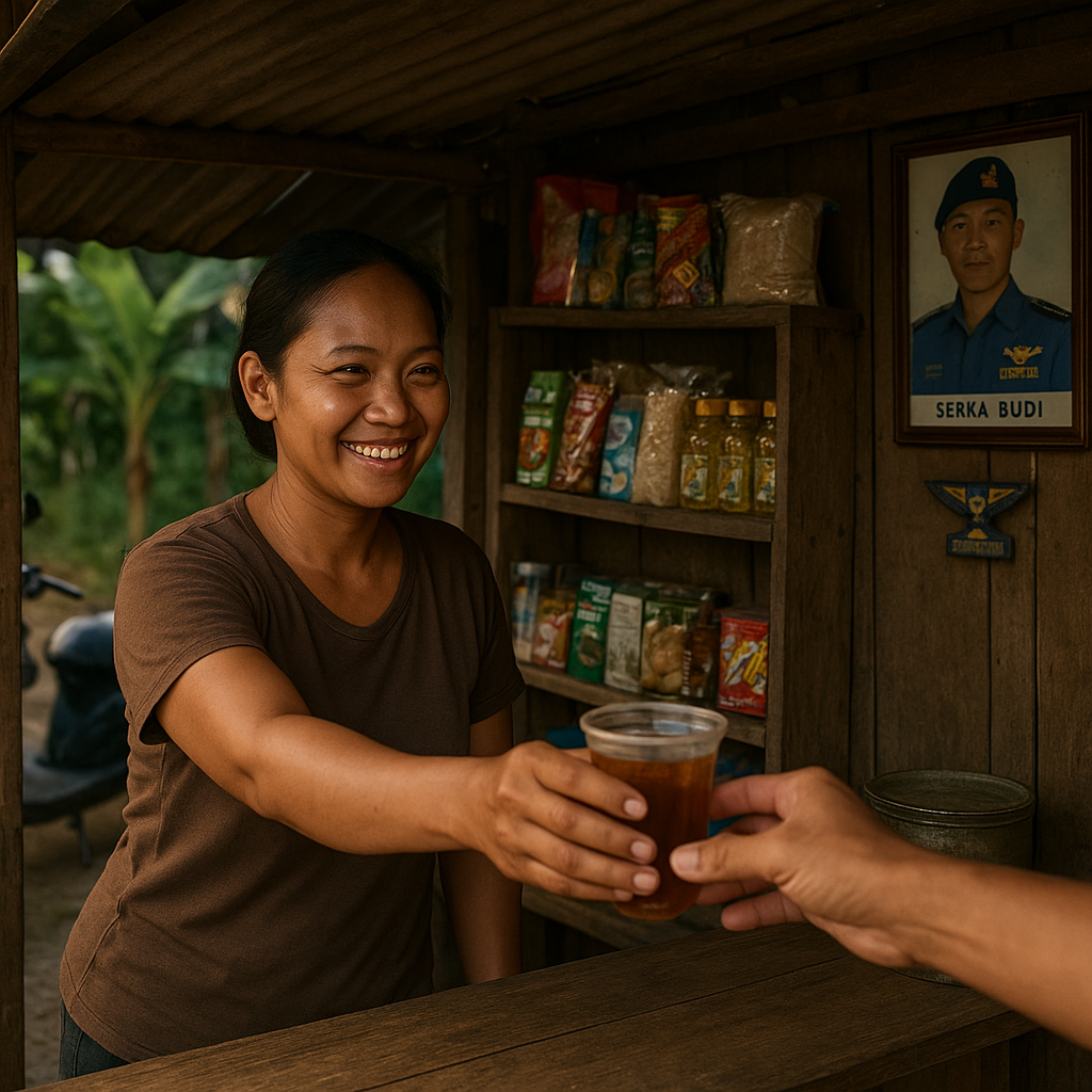 Istri Prajurit TNI AU Dirikan Warung Sederhana, Dukung Ekonomi Keluarga Saat Suami Tugas ke Papua