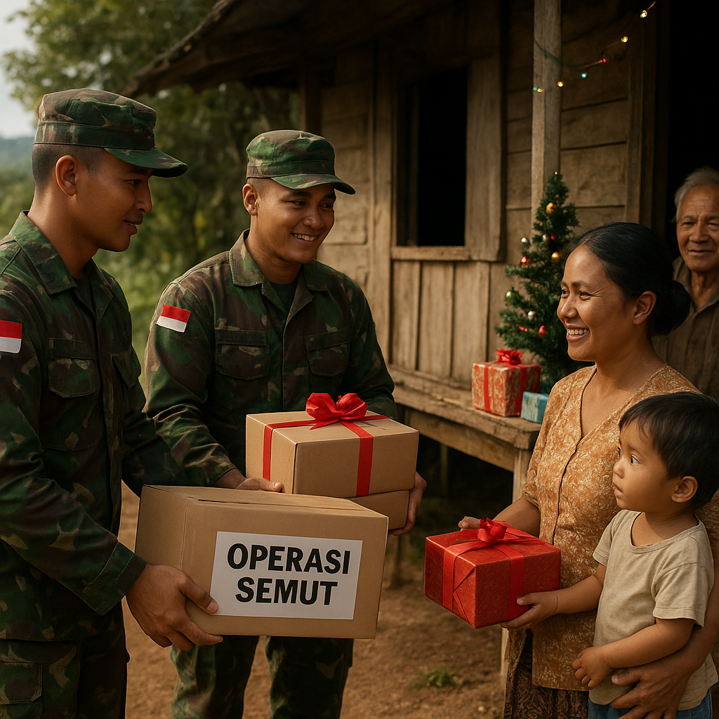 Kejutan Natal untuk Keluarga Prajurit TNI: Operasi Semut Kirim Hadiah ke Daerah Terpencil