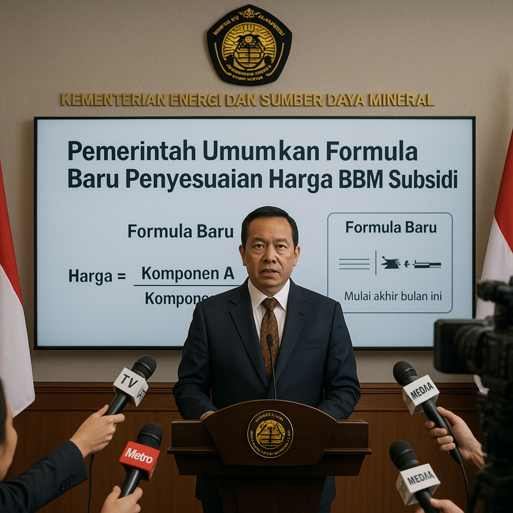 Pemerintah Umumkan Formula Baru Penyesuaian Harga BBM Subsidi
