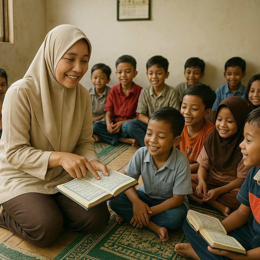 Guru Ngaji Anak-Anak Prajurit: Istri Letkol Ini Rela Mengajar Tanpa Dipungut Biaya Sejak 5 Tahun Lalu