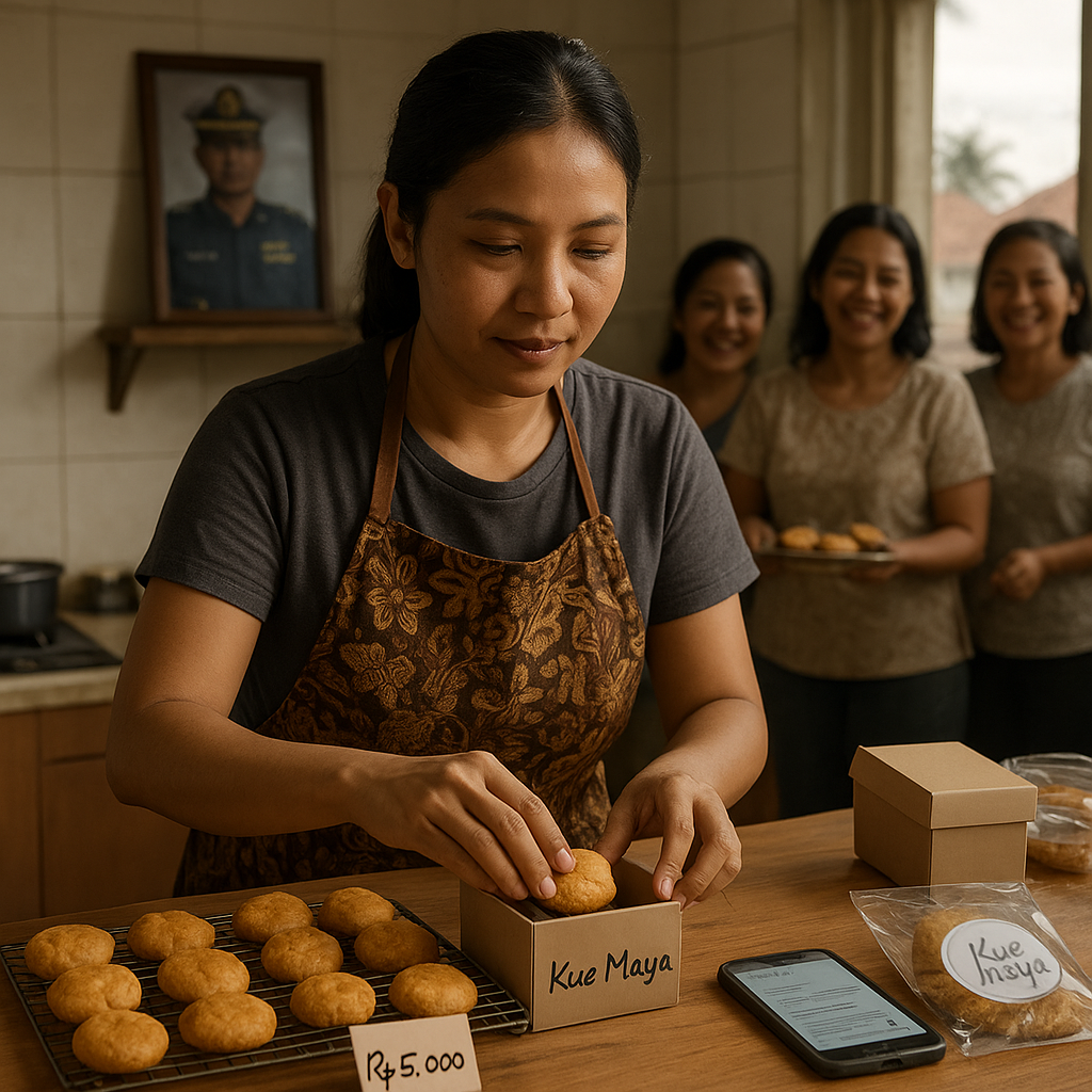Dari Jualan Kue hingga Sukses Kuliner: Kisah Ketangguhan Istri Prajurit TNI AL di Surabaya