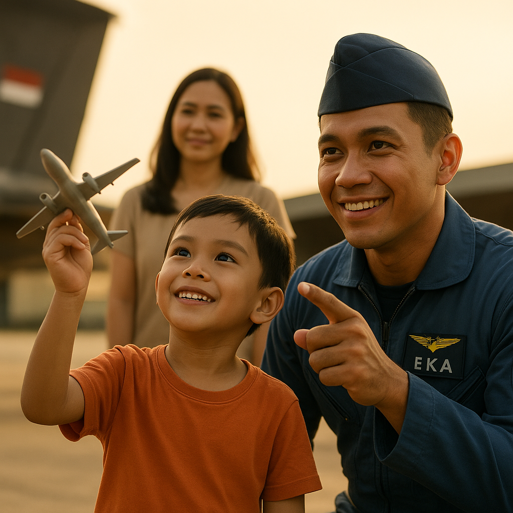 Harapan Anak Prajurit TNI AU: Menjadi Pilot seperti Ayah