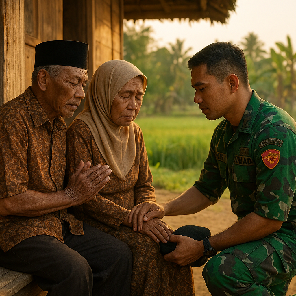 Dukungan Orang Tua kepada Prajurit TNI AD: Kisah Doa dan Harapan dari Kampung