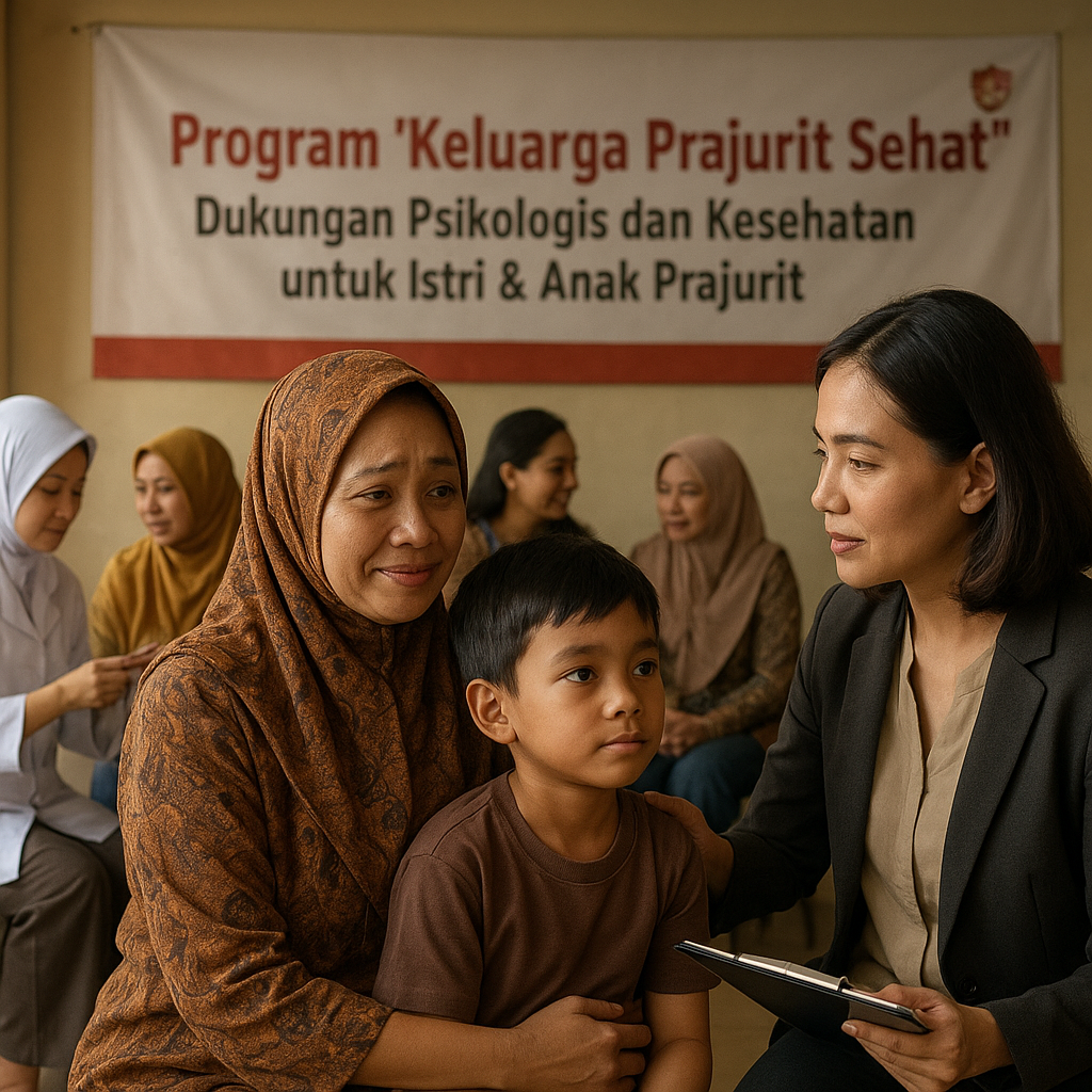 Program "Keluarga Prajurit Sehat": Dukungan Psikologis dan Kesehatan bagi Istri dan Anak Prajurit Tugas Operasi