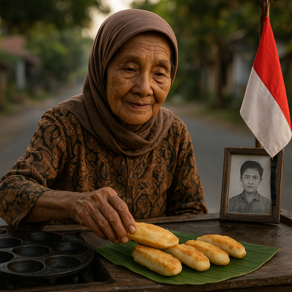 Janda Veteran 87 Tahun di Banyuwangi Bertahan Hidup dari Menjual Kue Pancong, Anaknya Ikut Gugur Tugas