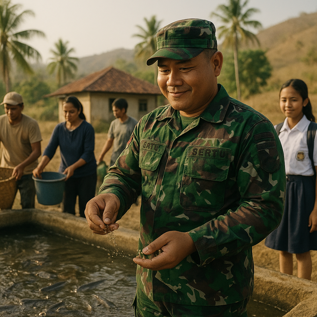 Prajurit TNI dari Sumbawa Sukses Kembangkan Budidaya Lele, Hasilnya Bantu Biaya Sekolah Anak dan Ekonomi Rekan-Rekannya