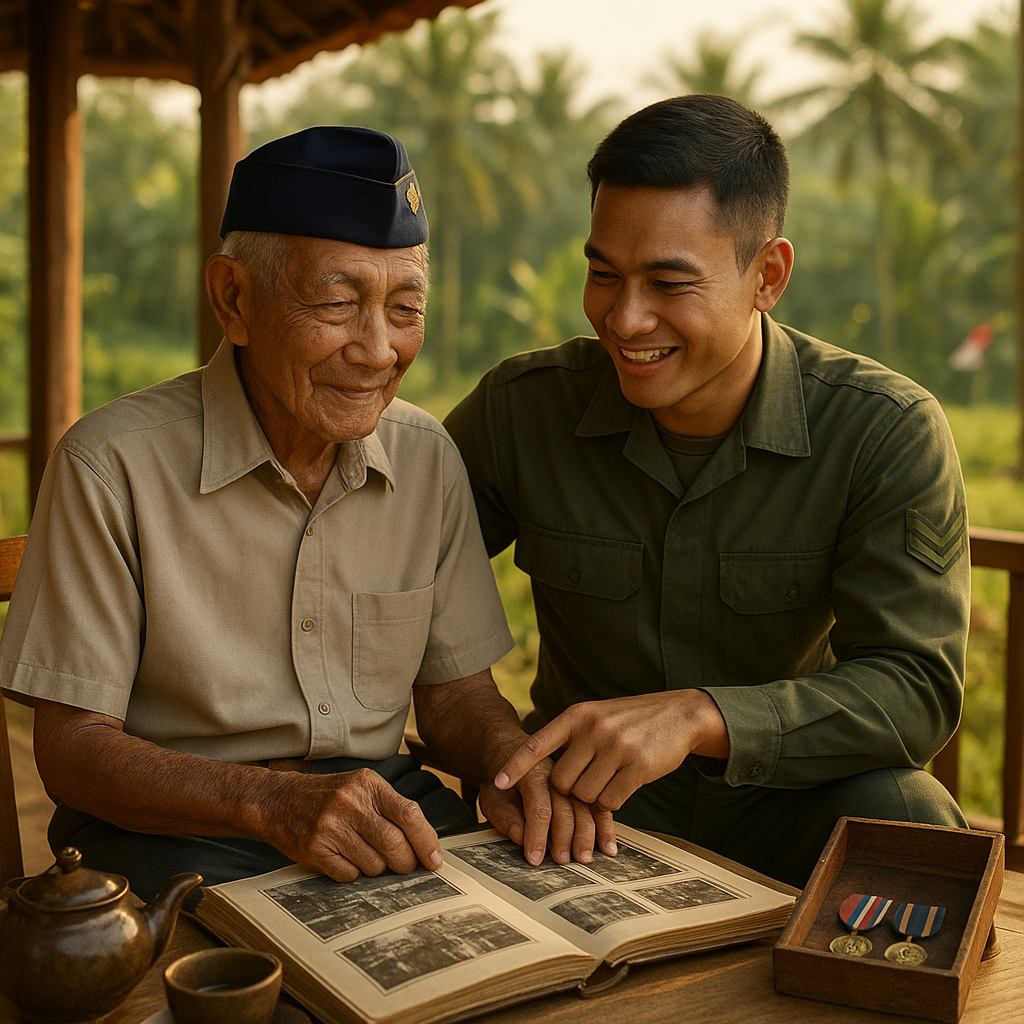 Kakek Veteran dan Cucunya yang Aktif Prajurit: Kisah Lanjutan Pengabdian untuk Negeri