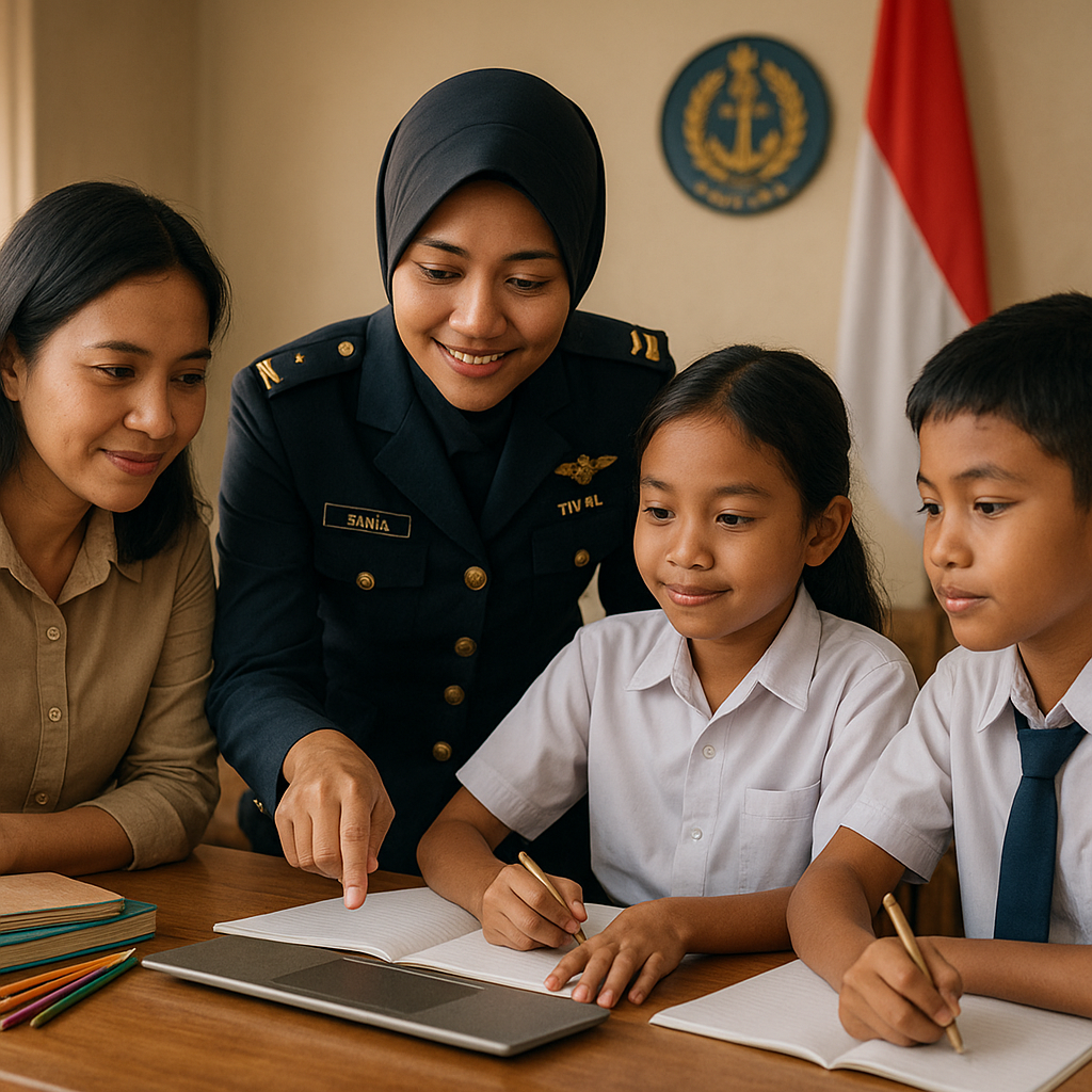 Program 'Anak Asuh Prajurit' TNI AL Dampingi Pendidikan Anak Yatim Piatu Prajurit Gugur