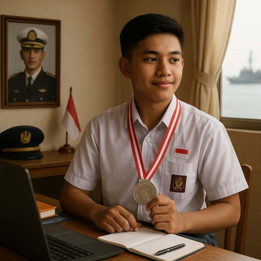 Anak Prajurit TNI AL dengan Prestasi Akademik Gemilang: 'Ayah di Laut, Saya Belajar di Darat'