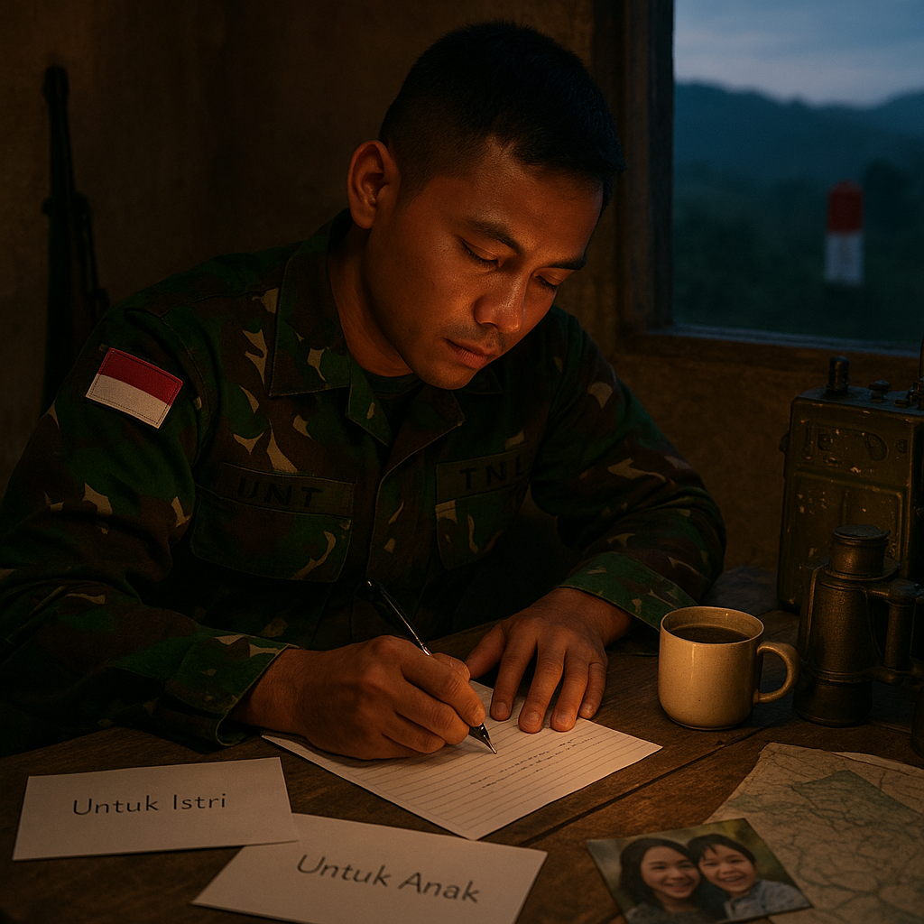Jejak Kasih di Perbatasan: Surat-surat Cinta Prajurit TNI untuk Istri dan Anak di Rumah