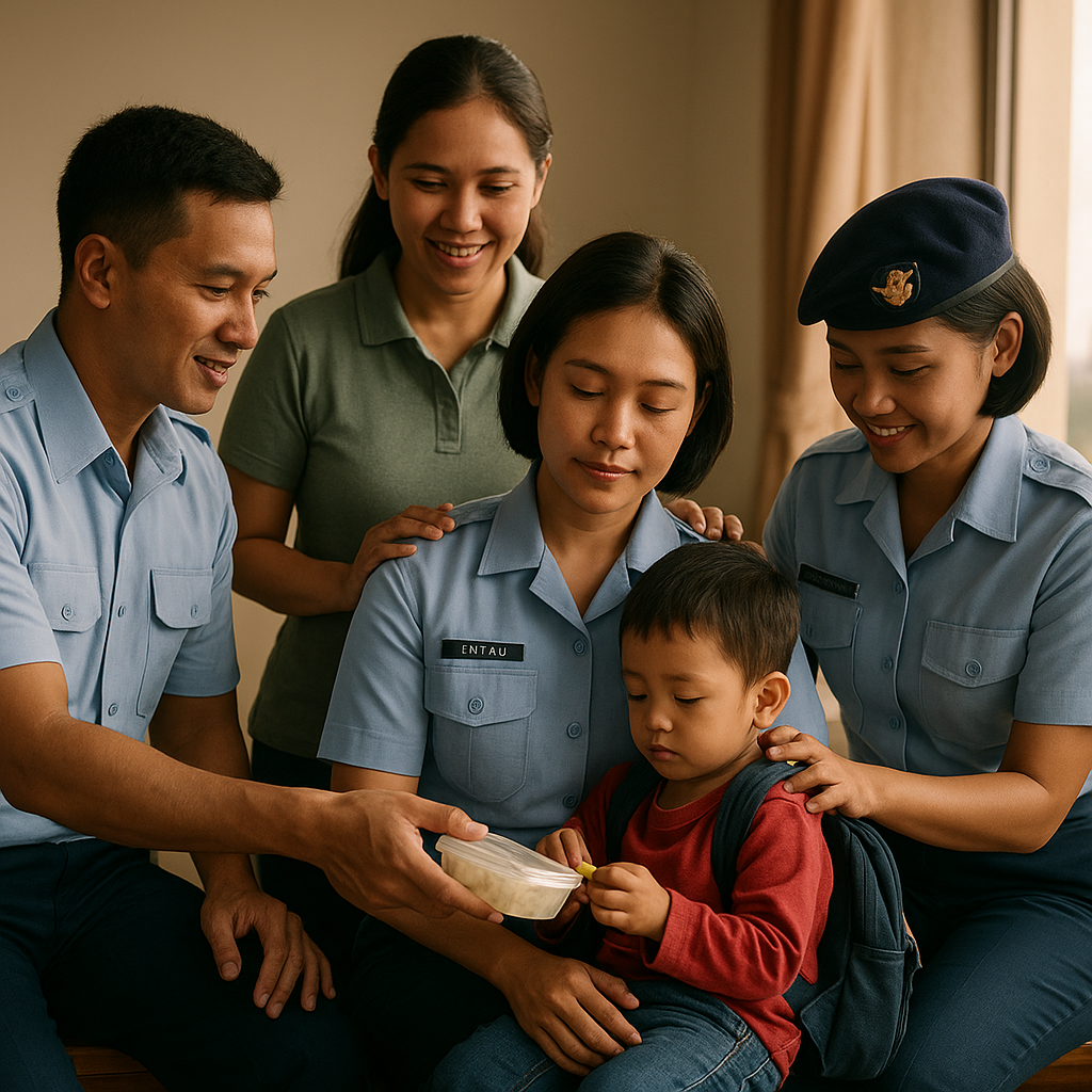 Prajurit TNI AU sebagai Single Parent di Yogyakarta Mengasuh Anak dengan Dukungan Rekan-Rekan