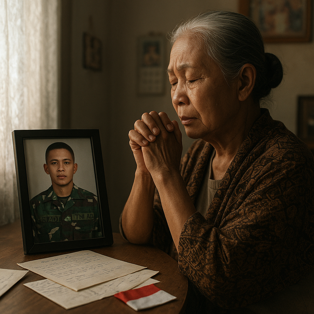Kisah Ibu Lansia yang Tetap Doakan Anaknya Prajurit TNI AD Bertugas di Perbatasan