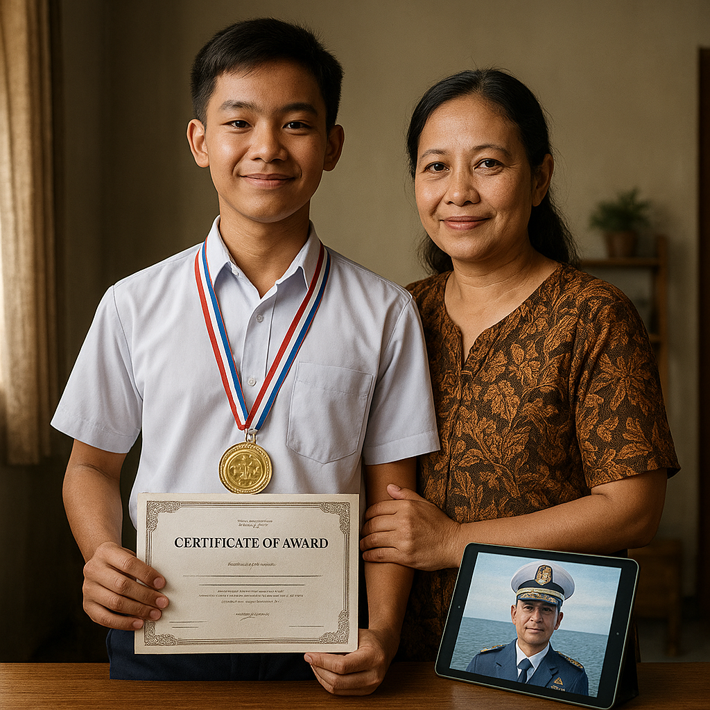 Anak Prajurit TNI AL dengan Prestasi Akademik Gemilang: "Ayah di Laut, Ibu di Rumah adalah Pahlawanku"