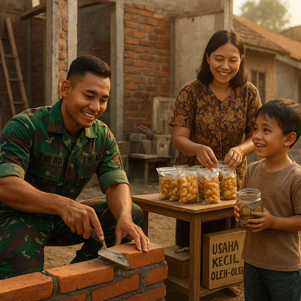 Prajurit TNI AD Bangun Rumah Harapan untuk Keluarga, Usaha Kecil Bermula dari Impian