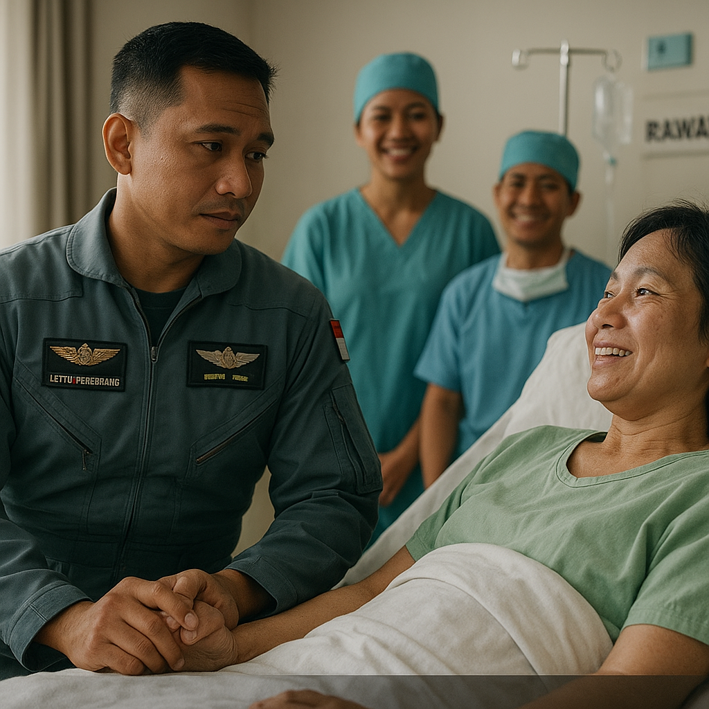 Prajurit TNI Penerbang yang Menjadi Donor Ginjal untuk Adik Kandungnya