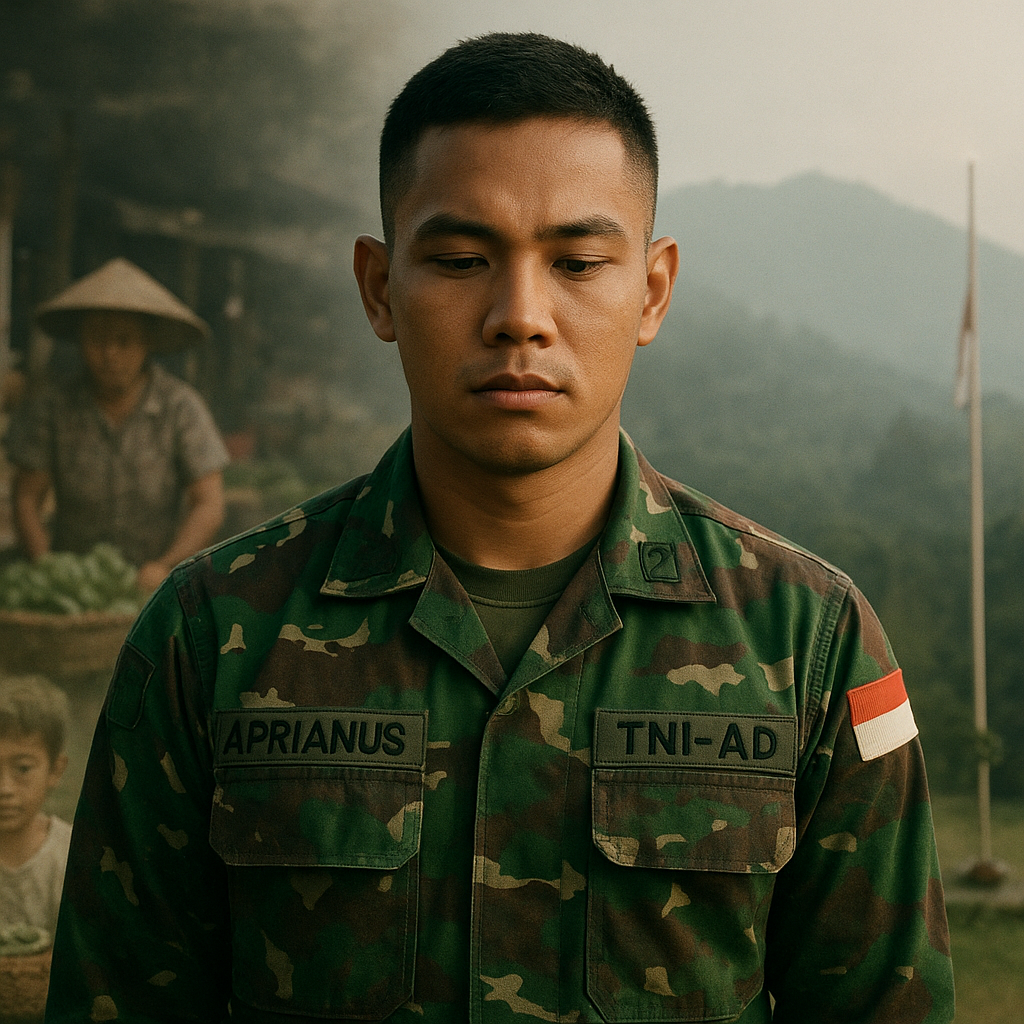 Kisah Praka Aprianus, Anak Penjual Sayur Asal Sintang yang Gigih Jadi TNI hingga Gugur di Papua