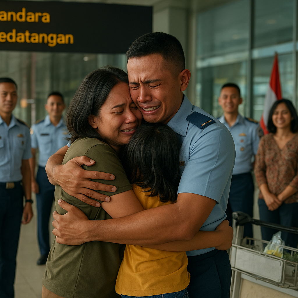 TNI AU Memfasilitasi Reuni Keluarga Prajurit yang Terpisah karena Tugas Luar Negeri