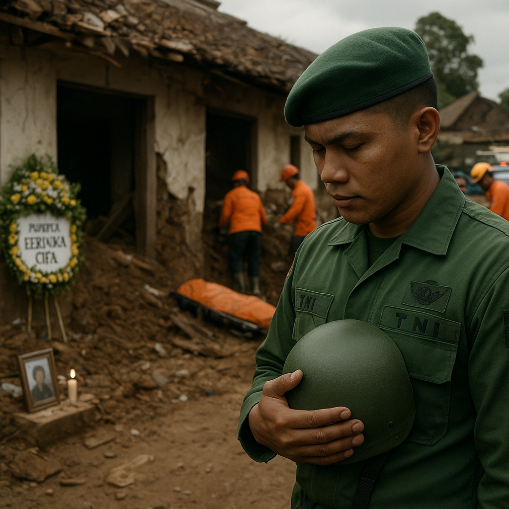 Kisah Heroik Sertu Hamzah, Tetap Bertugas meski Istri Meninggal Tertimpa Longsor