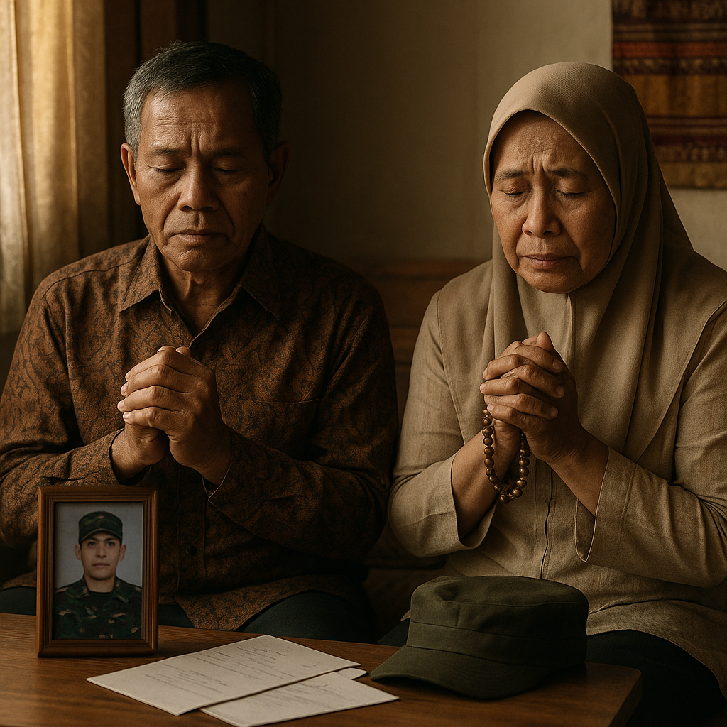 Perjuangan Orang Tua Prajurit TNI yang Menunggu Kabur dari Anaknya di Medan Tugas
