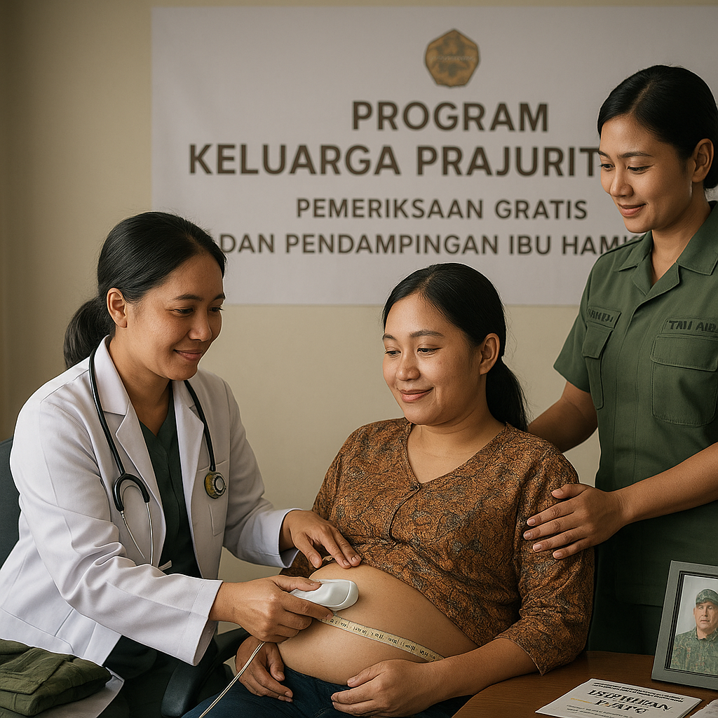 Program 'Keluarga Prajurit Sehat' dari TNI AD: Pemeriksaan Gratis dan Pendampingan Ibu Hamil