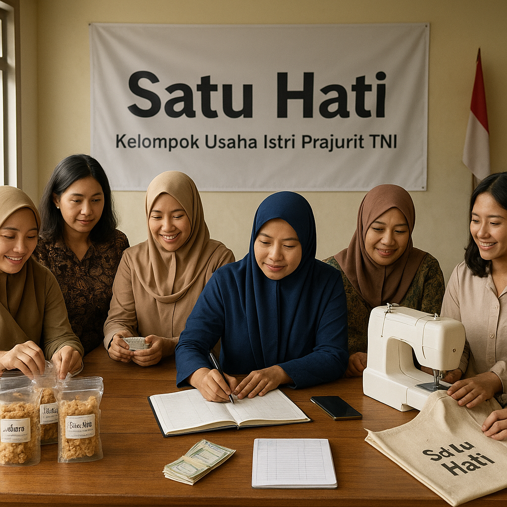 Istri Prajurit TNI Dirikan Kelompok Usaha, Dukung Ekonomi Keluarga saat Suami Bertugas