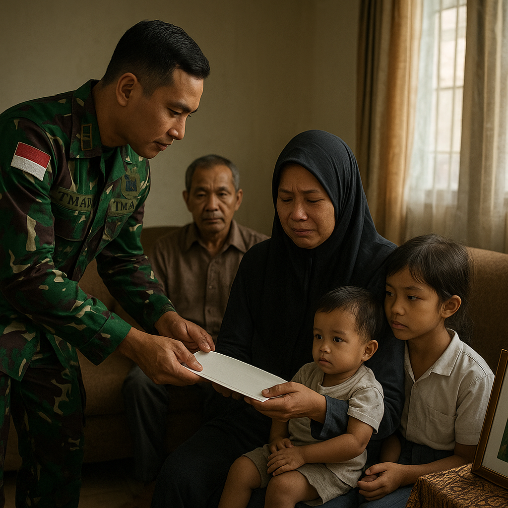 Program 'Keluarga Peduli' TNI AD: Kunjungan Rutin dan Bantuan untuk Keluarga Prajurit Meninggal Dunia
