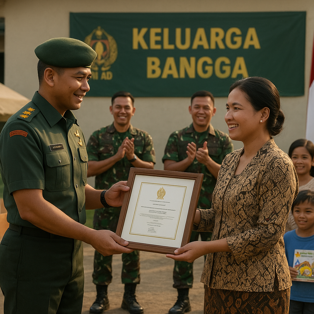 Program 'Keluarga Bangga': TNI AD Memberikan Penghargaan kepada Istri Prajurit yang Berhasil Menjadi Penggerak Komunitas