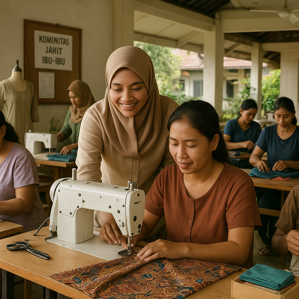 Istri Prajurit TNI AU Dirikan Komunitas Jahit untuk Ibu-Ibu di Kompleks, Hasilnya Dukung Ekonomi Keluarga