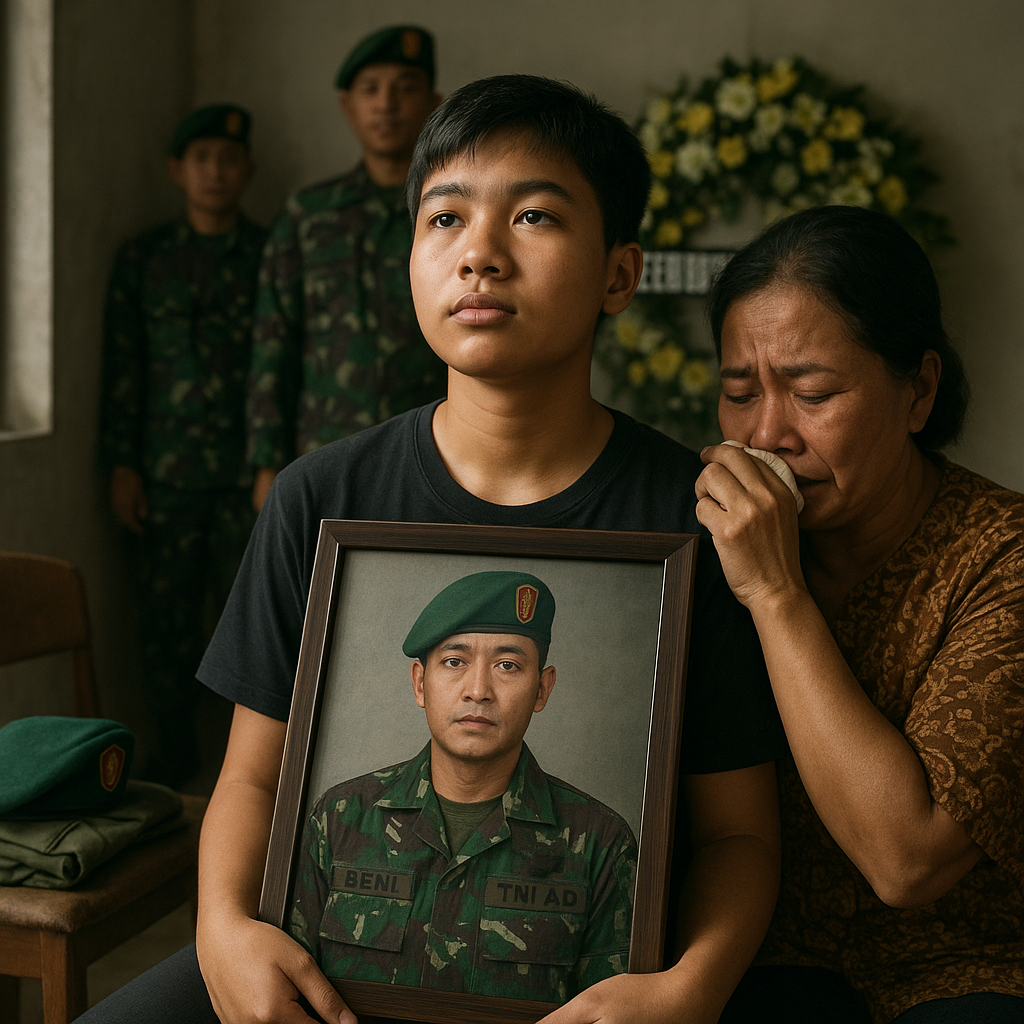 Duka Keluarga Prajurit TNI AD yang Gugur, Anaknya Berjanji Ingin Menyusul Jejak Sang Ayah