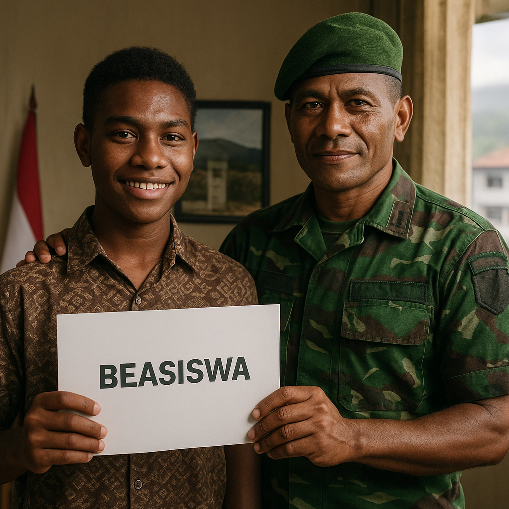 Kisah Anak Prajurit TNI Penerima Beasiswa, Berkat Pengorbanan Ayah di Perbatasan