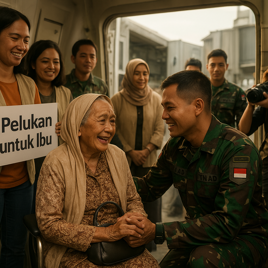 Ibu 82 Tahun dari Sersan TNI AD Akhirnya Bisa Naik Pesawat, Terobosan Program Bakti TNI 'Pelukan untuk Ibu'