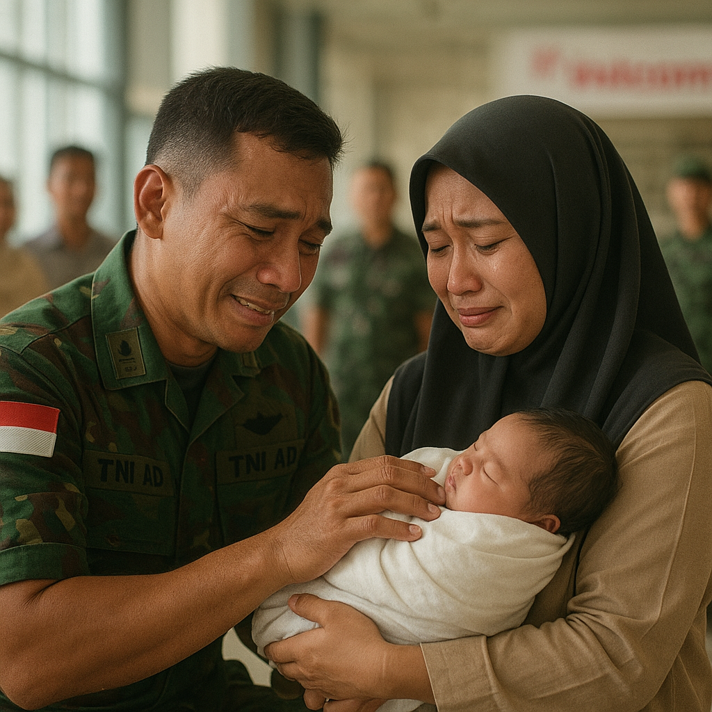 Perjalanan Pulang Prajurit TNI AD Usai Tugas Perdamaian, Pertemuan dengan Anak yang Lahir Saat Ia Bertugas