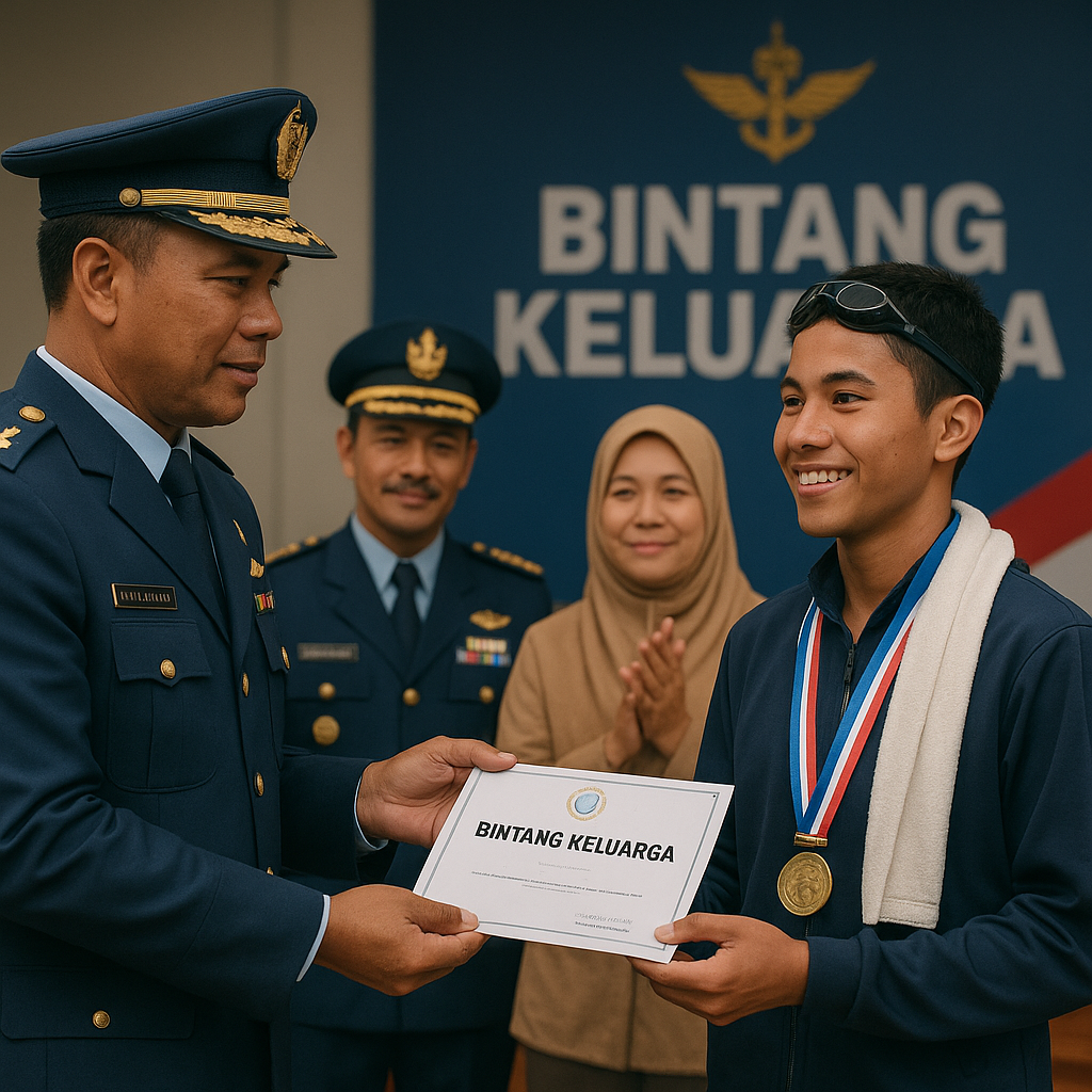 Bantuan Beasiswa dari TNI AU untuk Anak Prajurit yang Berprestasi di Bidang Olahraga
