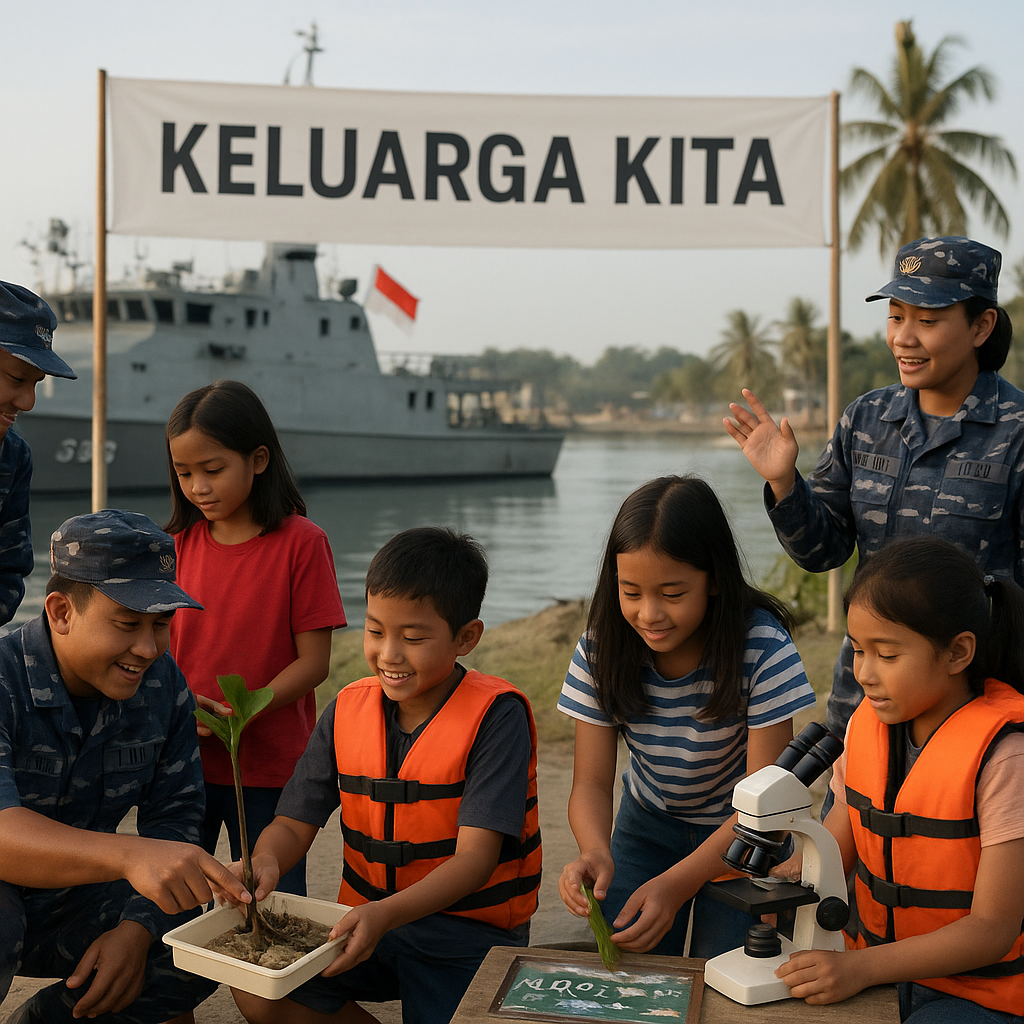 Kegiatan 'Keluarga Kita' oleh TNI AL yang Menghubungkan Anak-anak Prajurit dengan Pendidikan Marine Ecology