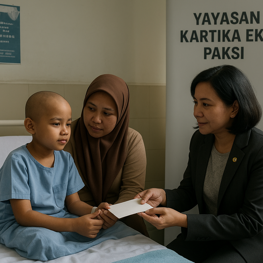 Anak Prajurit TNI Penderita Kanker Dapat Bantuan Pengobatan dari Yayasan TNI