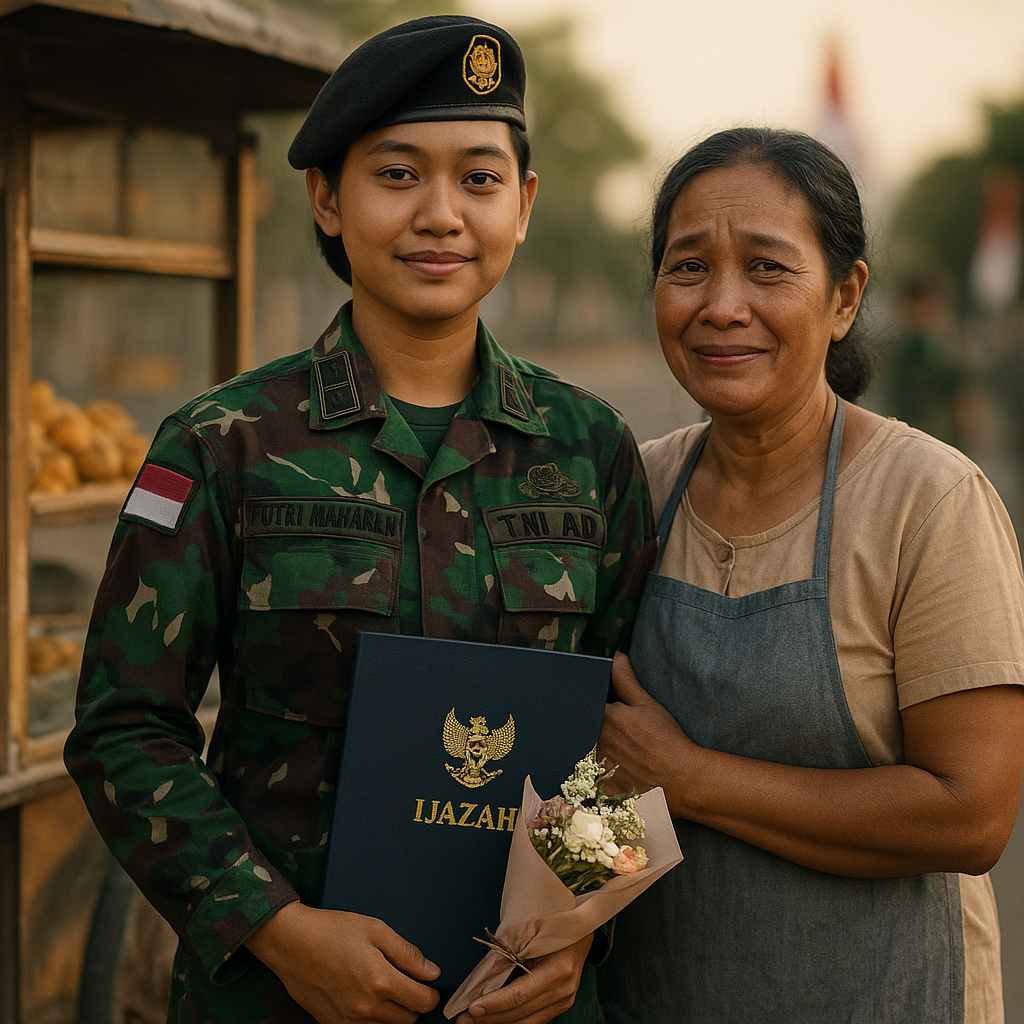 Prajurit Wanita TNI AD Lulusan Terbaik: Ibunda Inspirasi di Balik Seragam Loreng