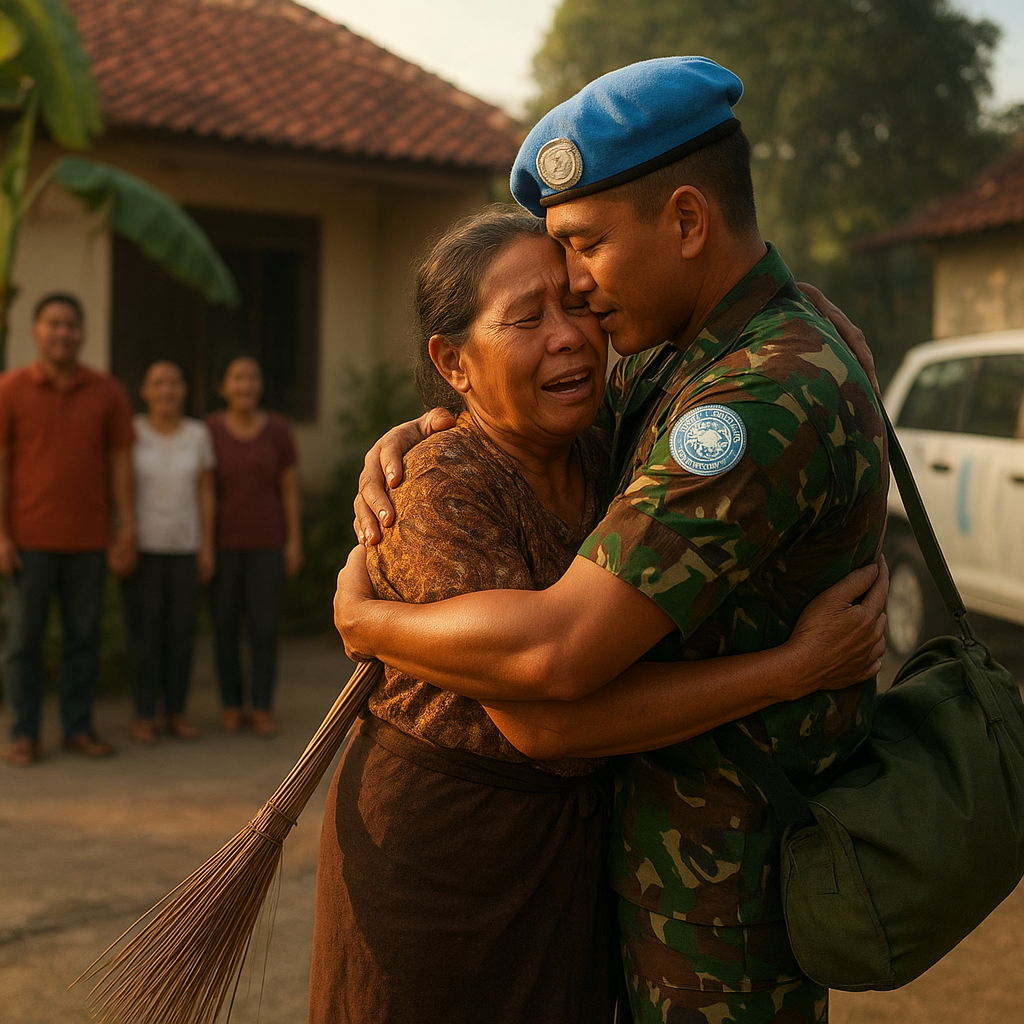 Ibu Prajurit Penjaga Perdamaian di Lebanon Terkejut Dapat Kejutan Pulang Lebih Awal: Pelukan yang Tertunda Setahun