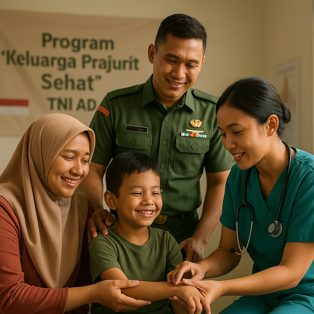 Program 'Keluarga Prajurit Sehat' dari TNI AD untuk Istri dan Anak Prajurit