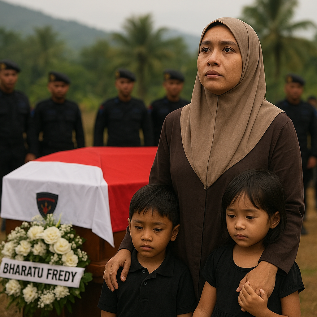 Istri Anggota Brimob Gugur di Papua: 'Suamiku Pahlawan, Anak-Anak Akan Kubesarkan dengan Kepala Tegak'