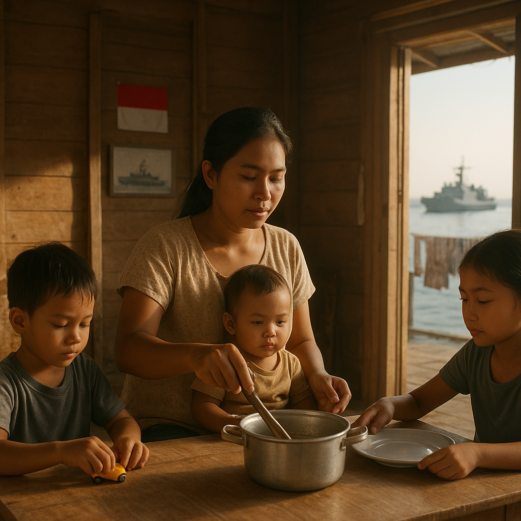 Kisah Ibu di Ambon Rawat Tiga Anak Sendiri saat Suami di KRI: 'Anak-Anak Tahu Ayahnya Jaga Laut, Mereka Tak Pernah Rewel'