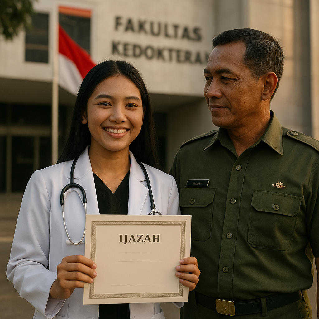 Anak Prajurit TNI yang Berhasil Menjadi Dokter