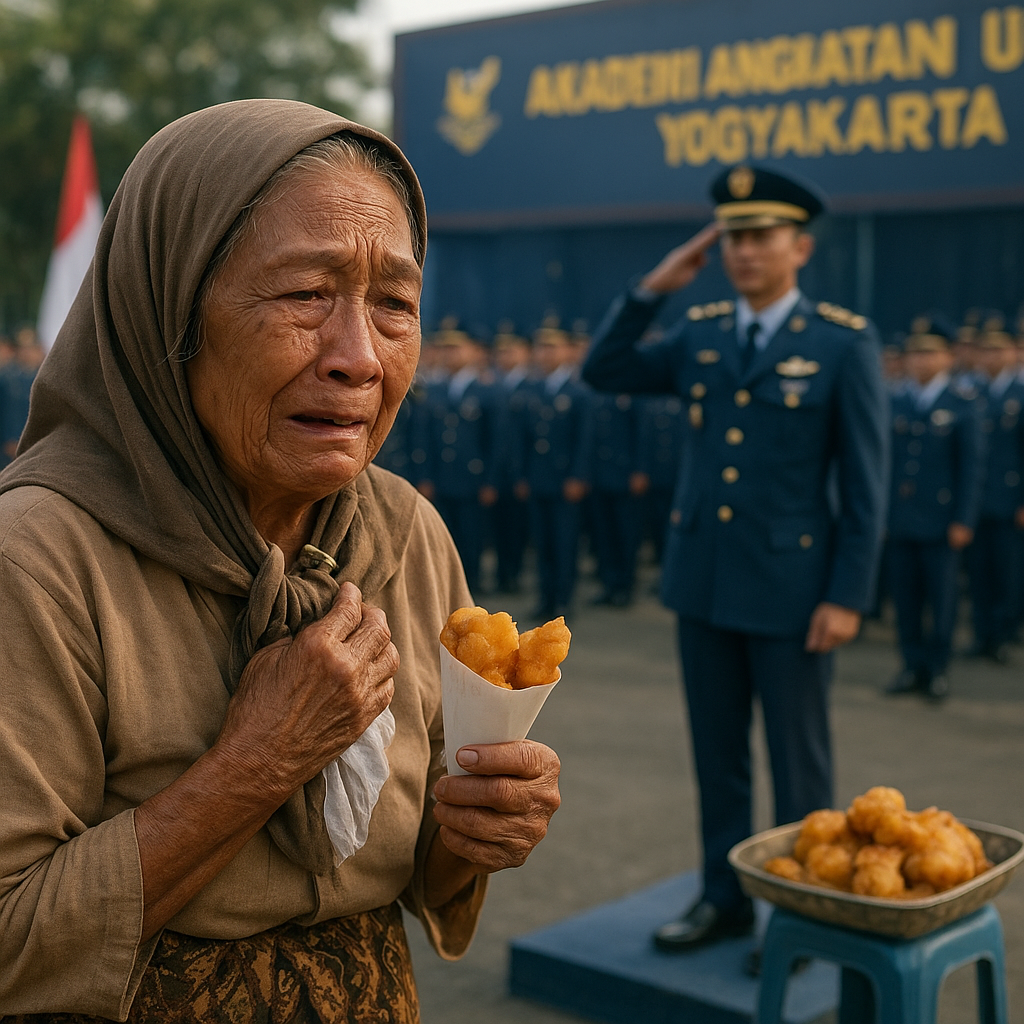 Nenek Penjual Pisang Menangis Saat Cucunya Dilantik Perwira TNI AU: Dari Dapur Kecil ke Balai Prajurit