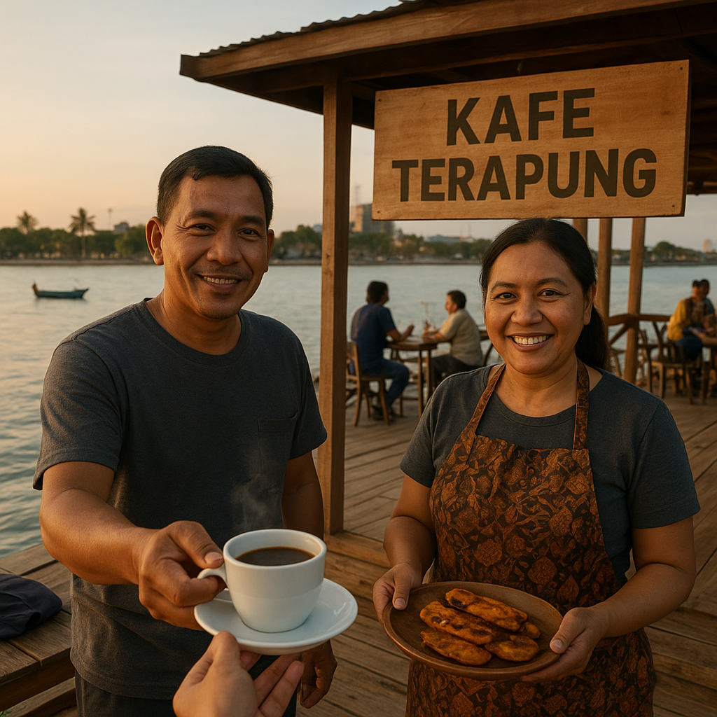 Pensiun di Usia Muda, Prajurit TNI AL Ini Buka Kafe Terapung Bersama Istri: 'Laut Tetap Rumah Kami'